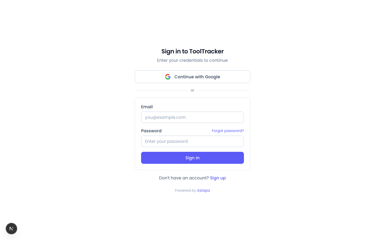 Hosted login — your brand
